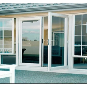 White UPVC Glass Door